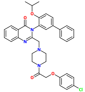 (image for) MC007741 4(3H)-Quinazolinone, 2-[[4-[2-(4-chlorophenoxy)acetyl]-1-piperazinyl]methyl]-3-[4-(1-methylethoxy)[1,1'-biphenyl]-3-yl]-
